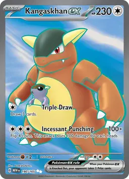 Kangaskhan ex 190 - Pokemon Scarlet & Violet 151