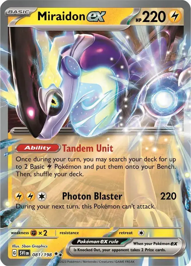 Miraidon ex - Pokemon Scarlet & Violet #81