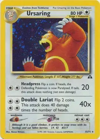 Ursaring - Pokemon Neo Discovery #15
