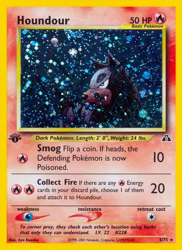 Houndour [1st Edition] - Pokemon Neo Discovery #5