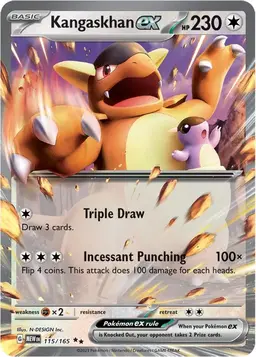 Kangaskhan ex 115 - Pokemon Scarlet & Violet 151