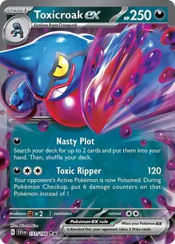 Toxicroak ex 131 - Pokemon Scarlet & Violet