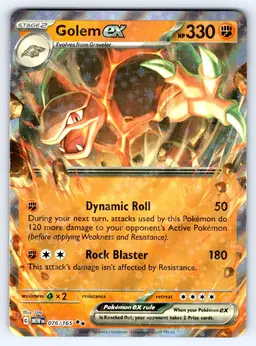 Golem ex 76 - Pokemon Scarlet & Violet 151