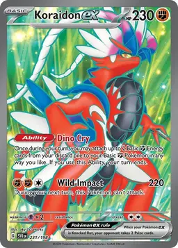 Koraidon ex 231 - Pokemon Scarlet & Violet