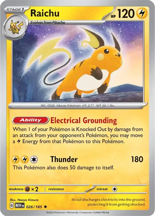Raichu - Pokemon Scarlet & Violet 151 #26