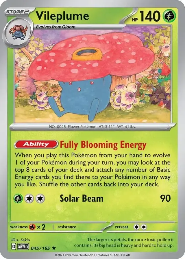 Vileplume - Pokemon Scarlet & Violet 151 #45