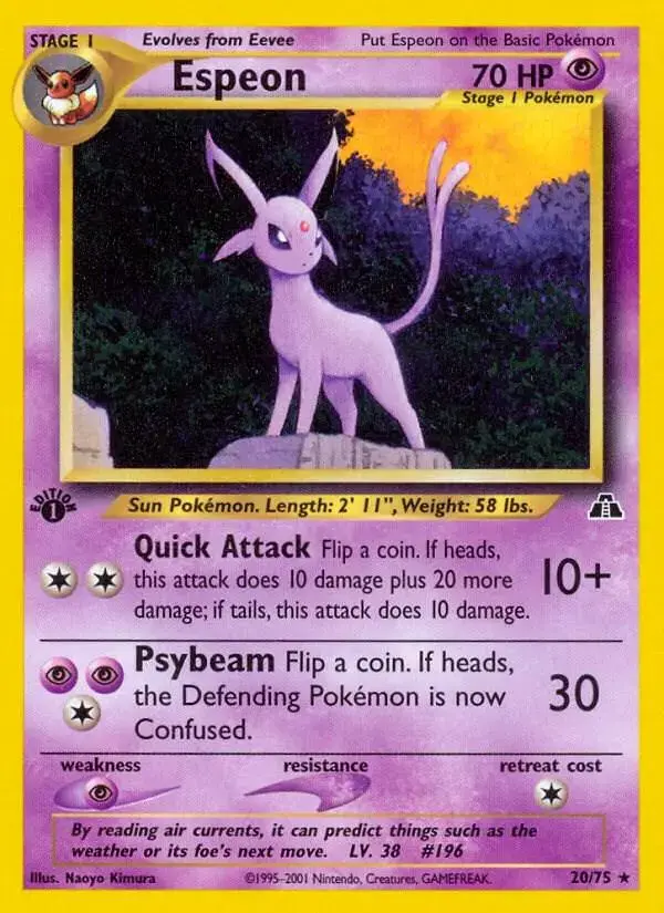 Espeon [1st Edition] - Pokemon Neo Discovery #20