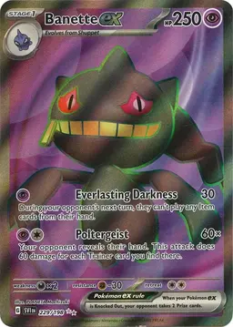 Banette ex 229 - Pokemon Scarlet & Violet