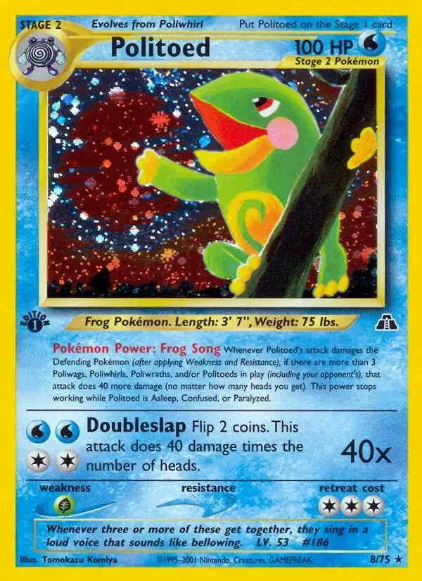 Politoed [1st Edition] - Pokemon Neo Discovery #8