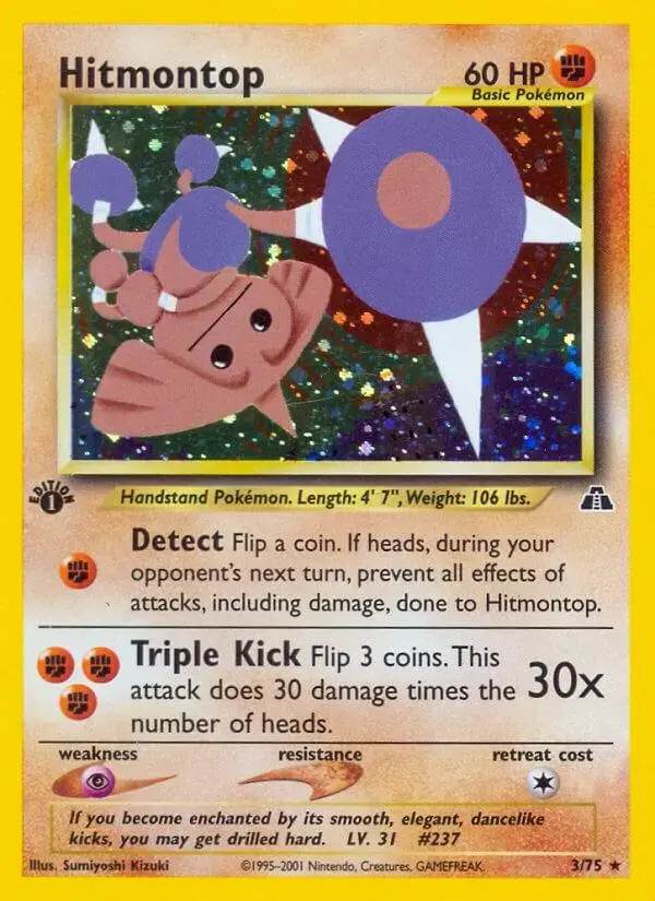 Hitmontop [1st Edition] - Pokemon Neo Discovery #3