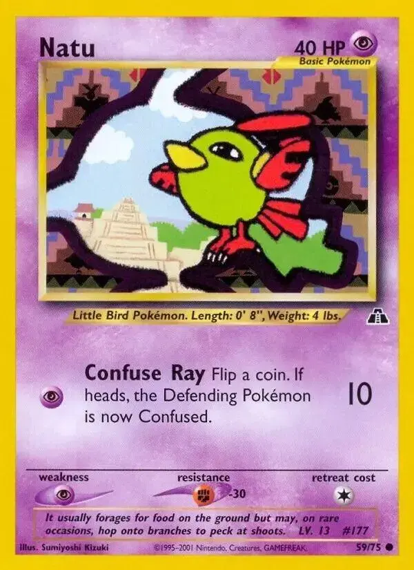 Natu - Pokemon Neo Discovery #59