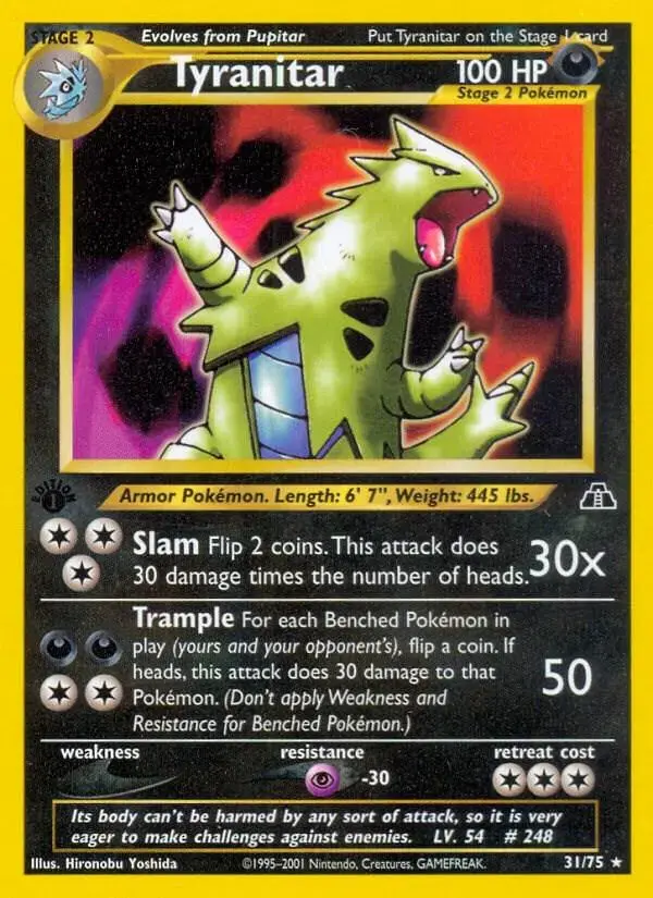 Tyranitar [1st Edition] - Pokemon Neo Discovery #31