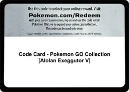 Alolan Exeggutor V Collection Box - Pokemon Go