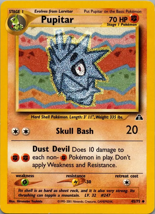 Pupitar - Pokemon Neo Discovery #45