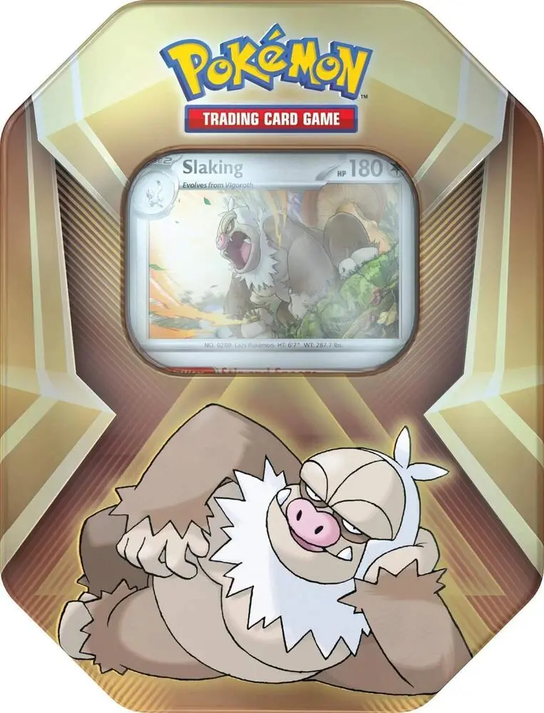Triple Whammy Pokemon Tin Slaking. Triple Whammy Pokemon Tin Slaking.