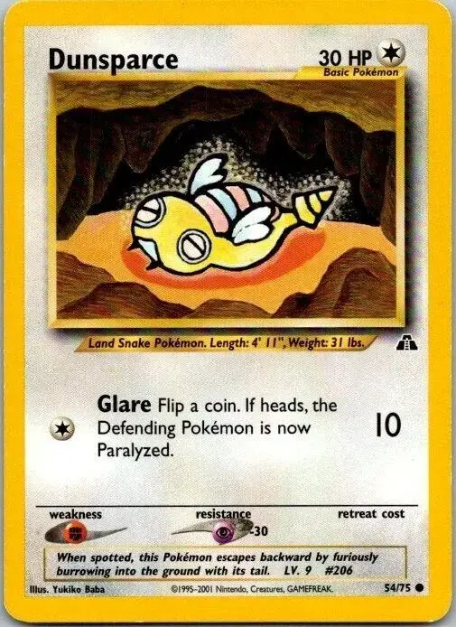 Dunsparce - Pokemon Neo Discovery #54
