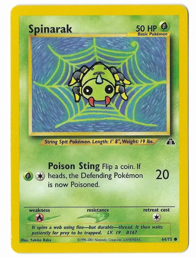 Spinarak - Pokemon Neo Discovery #64