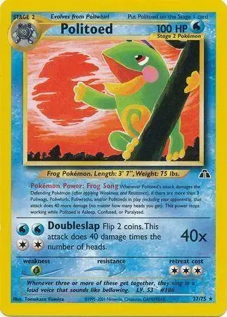 Politoed - Pokemon Neo Discovery #27