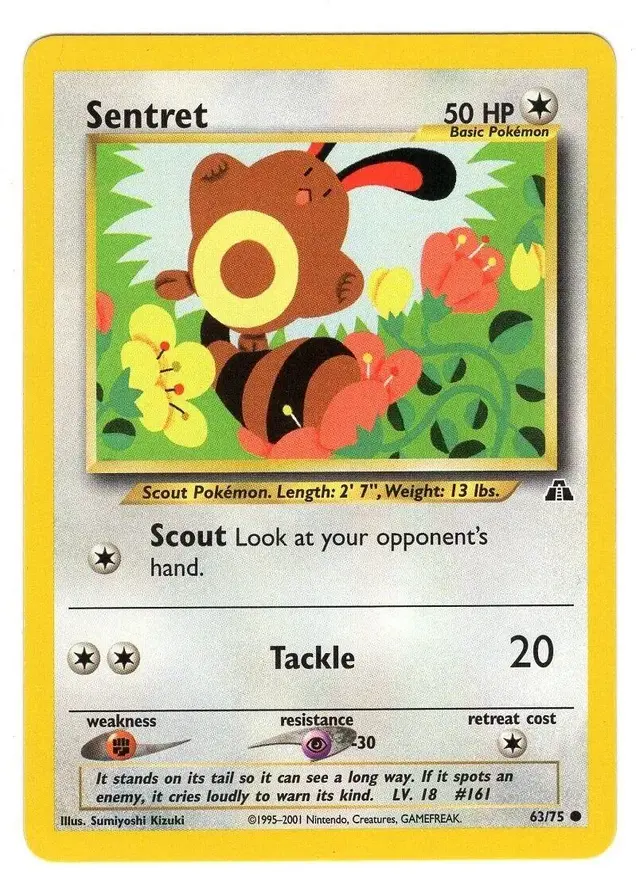 Sentret - Pokemon Neo Discovery #63