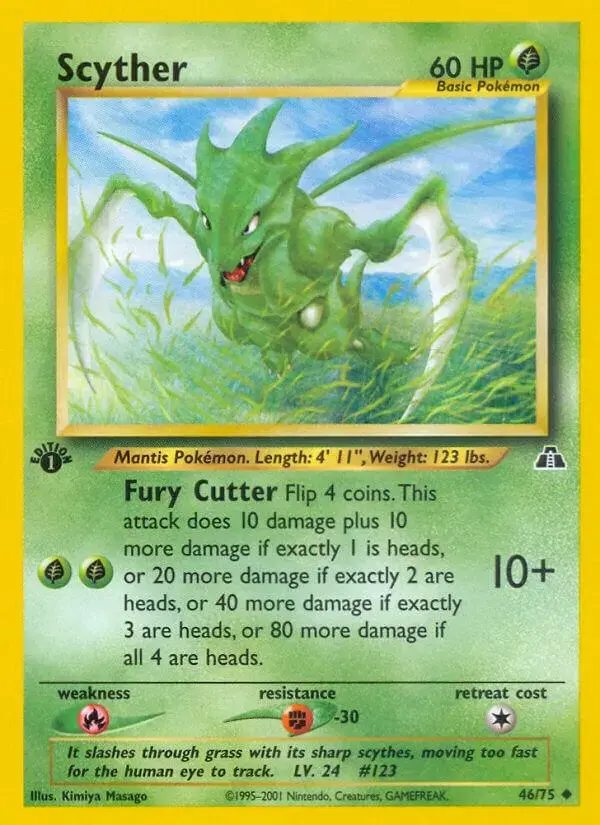 Scyther [1st Edition] - Pokemon Neo Discovery #46
