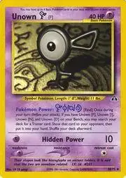 Unown F - Pokemon Neo Discovery #48