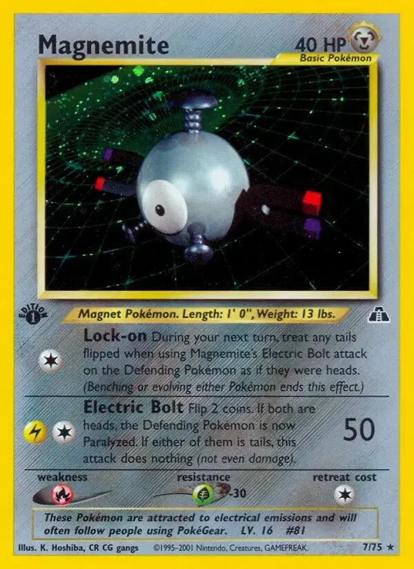 Magnemite [1st Edition] - Pokemon Neo Discovery #7