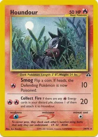 Houndour - Pokemon Neo Discovery #24