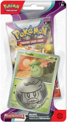 Smoliv Checklane Blister Pack - Pokemon Paldea Evolved