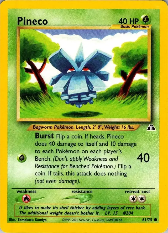Pineco - Pokemon Neo Discovery #61