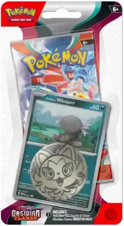 Wooper Checklane Blister Pack - Pokemon Obsidian Flames