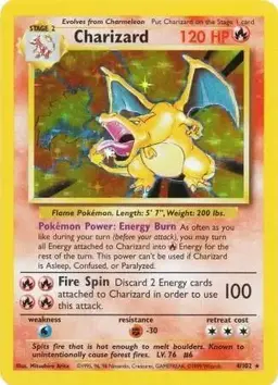 Charizard #4 - Pokemon Base Set