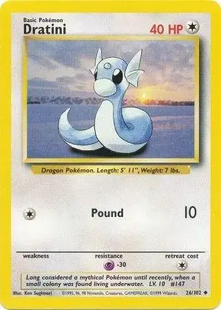 Dratini #26 - Pokemon Base Set