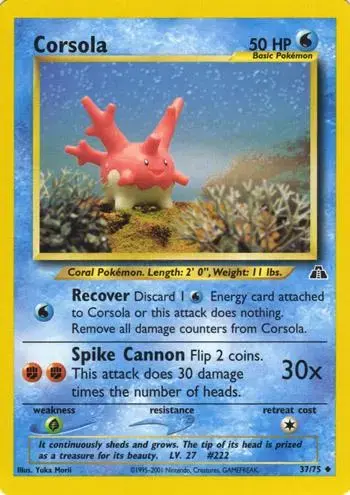 Corsola - Pokemon Neo Discovery #37