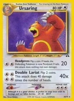Ursaring - Pokemon Neo Discovery #34