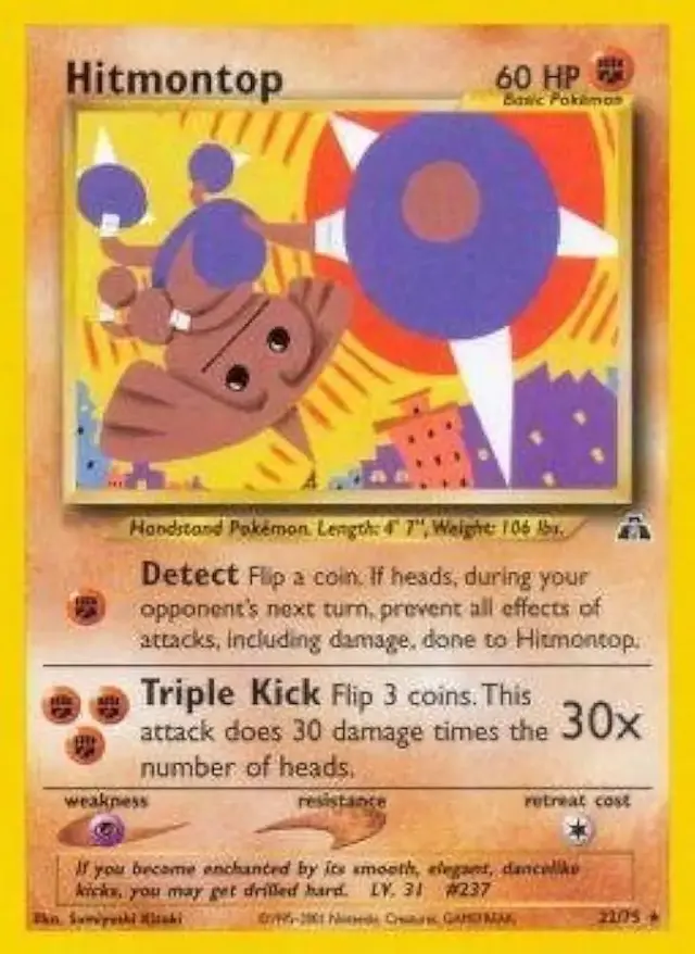 Hitmontop - Pokemon Neo Discovery #22