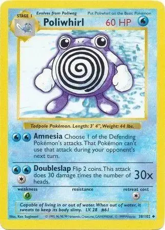 Poliwhirl [Shadowless] - Pokemon Base Set #38
