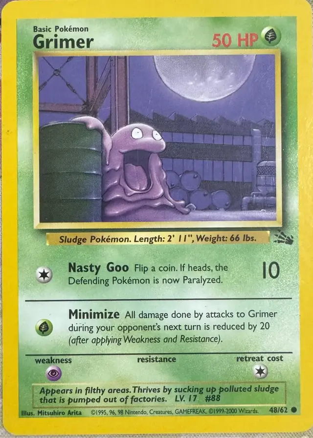 Grimer [1999-2000] - Pokemon Fossil #48