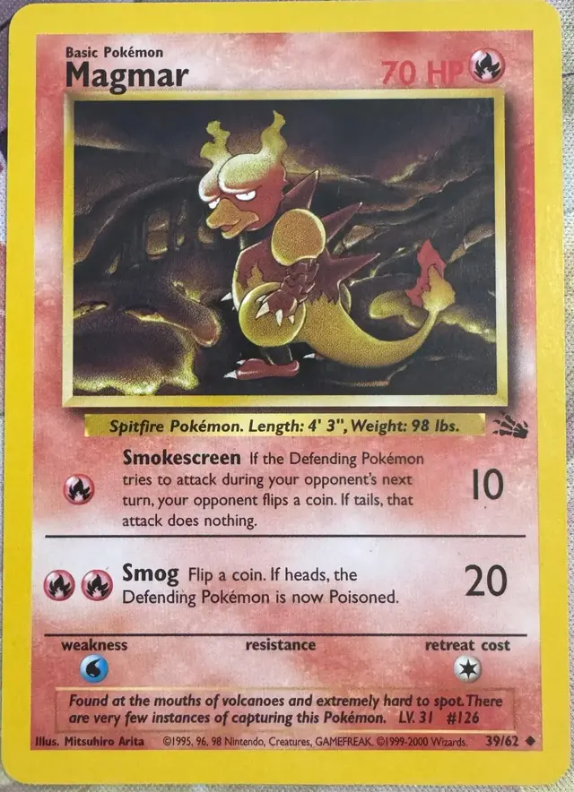 Magmar [1999-2000] - Pokemon Fossil #39
