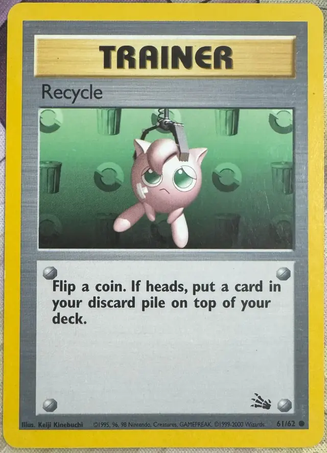 Recycle [1999-2000] - Pokemon Fossil #61