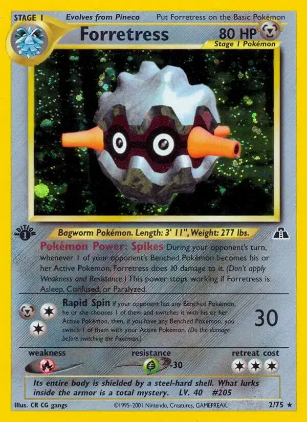 Forretress [1st Edition] - Pokemon Neo Discovery #2