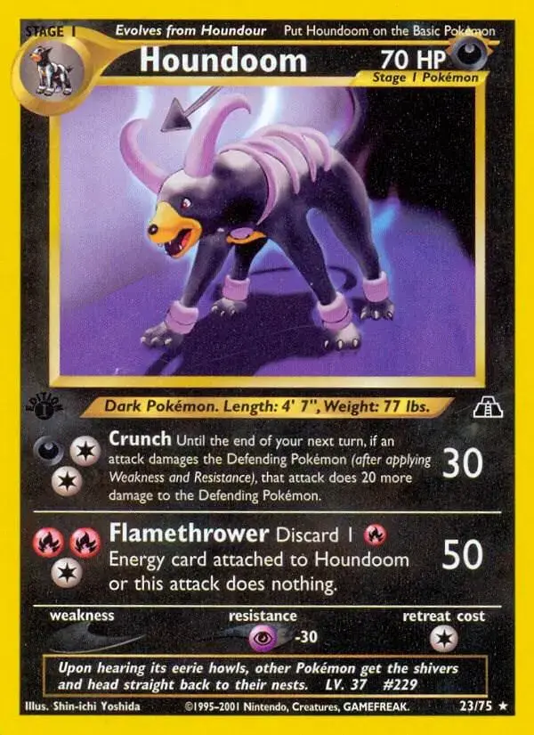 Houndoom [1st Edition] - Pokemon Neo Discovery #23