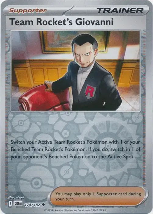 Team Rocket's Giovanni [Reverse Holo]