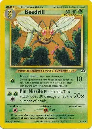 Beedrill - Pokemon Neo Discovery #18