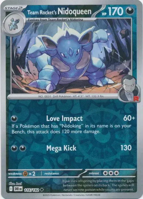 Team Rocket's Nidoqueen [Reverse Holo]