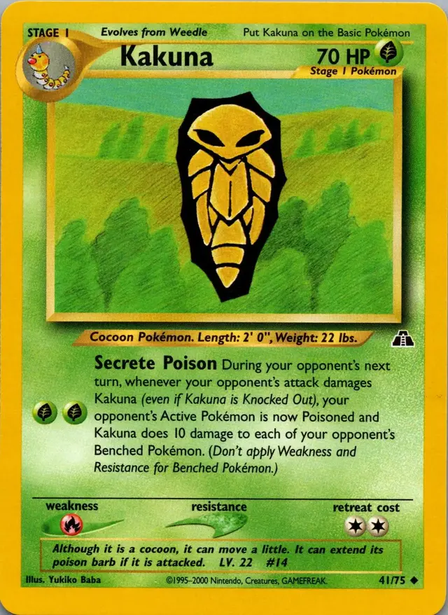 Kakuna - Pokemon Neo Discovery #41