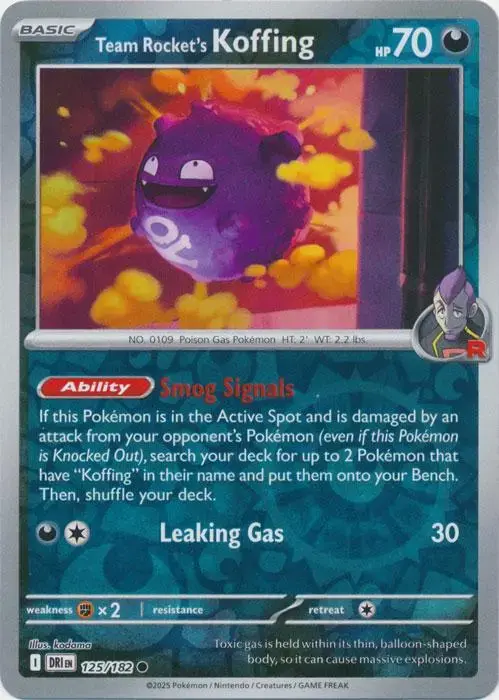 Team Rocket's Koffing [Reverse Holo]