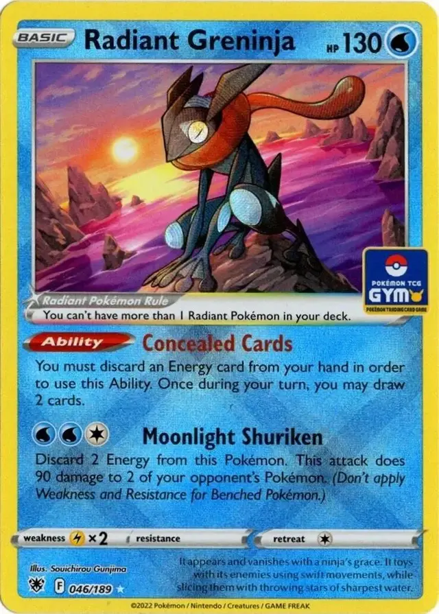 Radiant Greninja [Gym Stamp] - Pokemon Astral Radiance #46