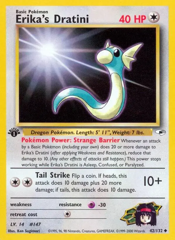 Erika's Dratini [1st Edition] - Pokemon Gym Heroes #42