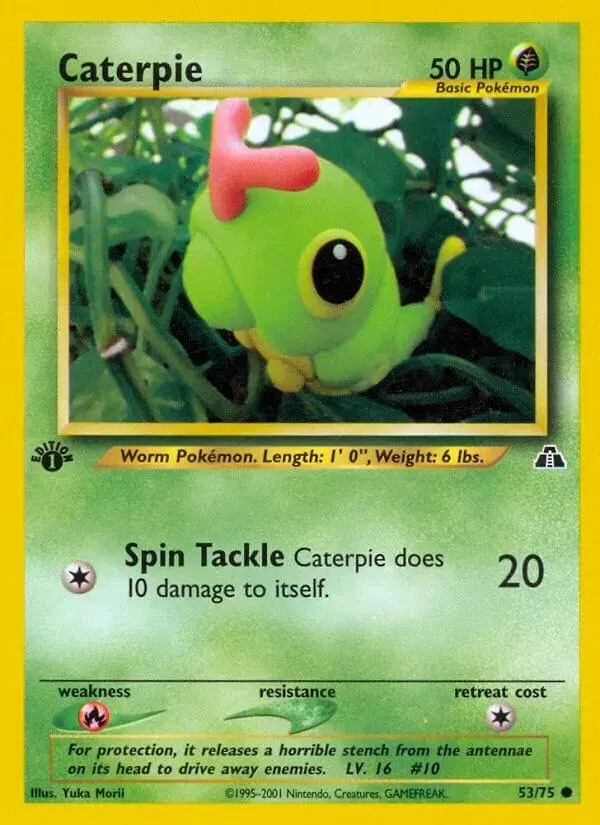 Caterpie [1st Edition] - Pokemon Neo Discovery #53