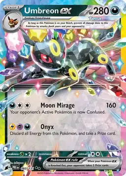 Umbreon ex 60 - Pokemon Prismatic Evolutions
